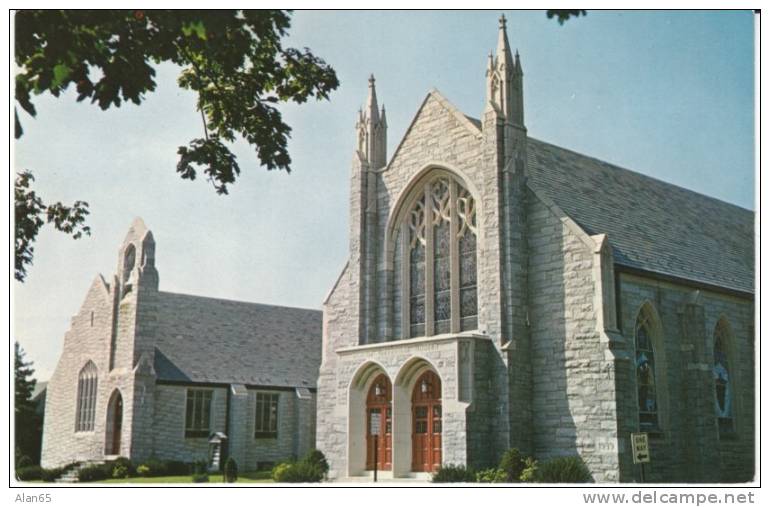 Milford DE Delaware, Avenue Methodist Church c1950s/60s Vintage Postcard