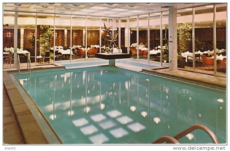 Minneapolis MN Minnesota, Northstar Inn Lodging, Swimming Pool , on c1960s Vintage Postcard