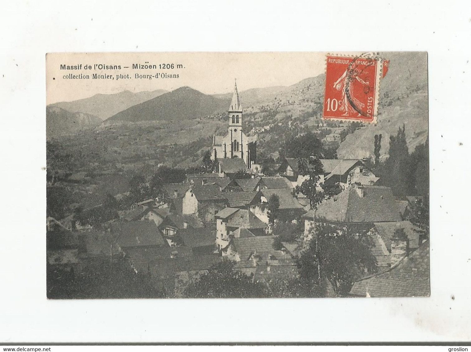 MIZOEN (ISERE) 1206 M MASSIF DE L'OISANS 1908