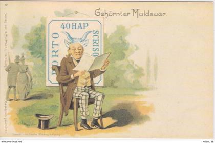 MOLDAVIE - CARTE POSTALE  Gehornter Moldauer l'encorné moldave - Cocu Corne