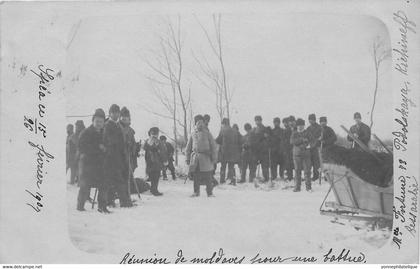 MOLDAVIE - KISHINEV - Battue - Chasse - carte photo - superbe - voyagée -  (Mol-06 )