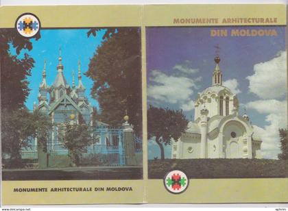 Moldavie Moldova Monumente Architecturale Pochette Set de 14 Cartes Postales