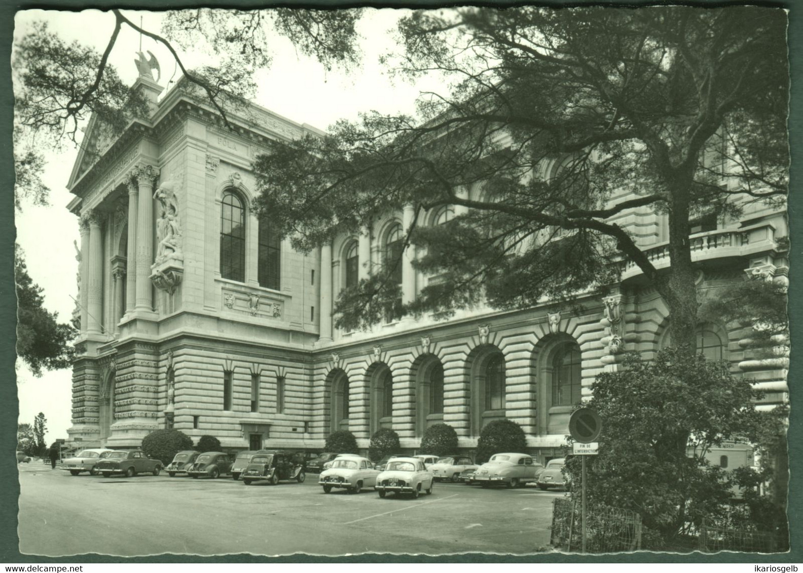 MONACO 1966 " 13 oldtimer voitures a vielle place de stationnement davant oceanogr.museum " Carte Postale