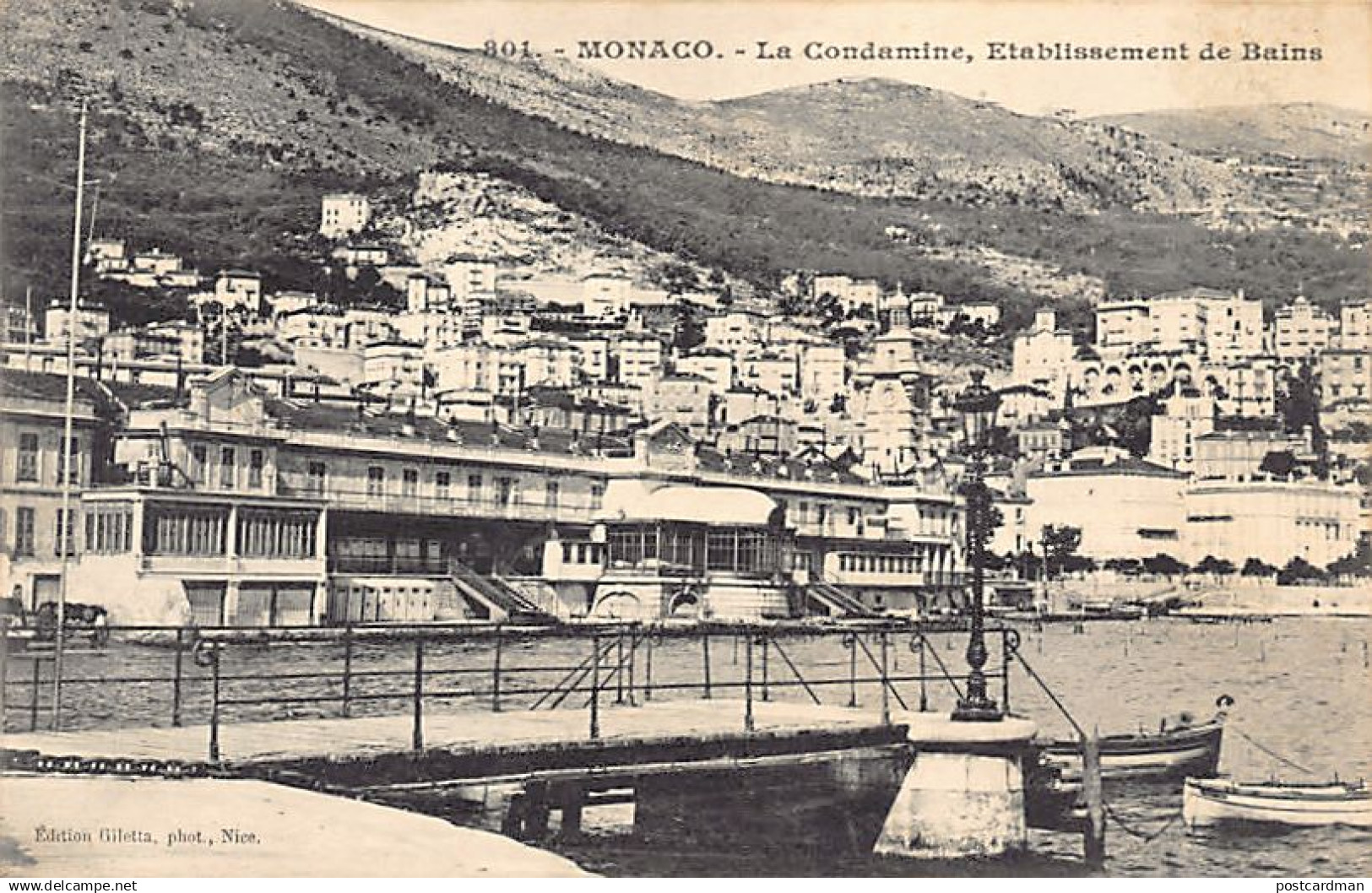 Monaco - LA CONDAMINE - Etablissements de Bains - Ed. Giletta 801