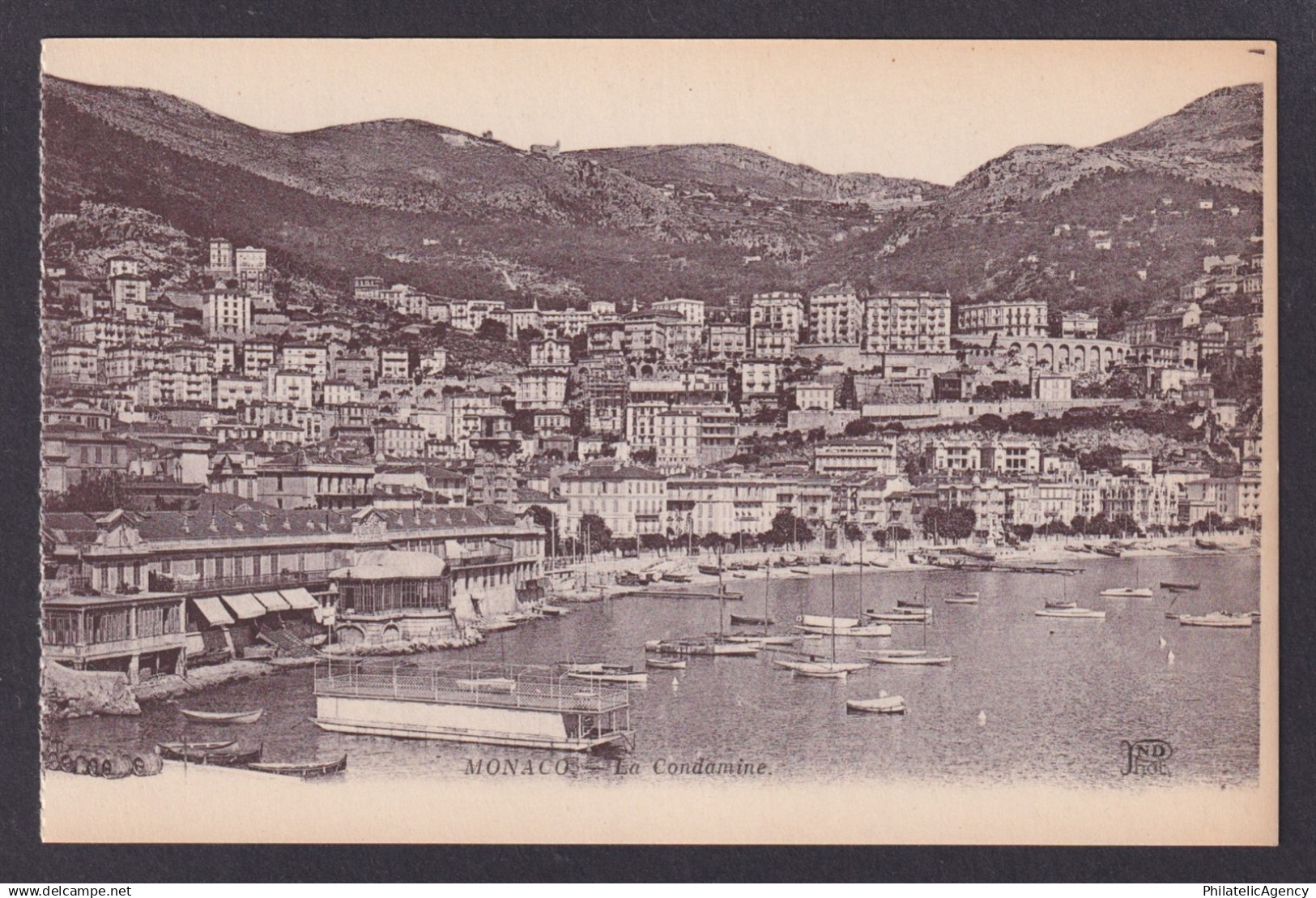 MONACO, Postcard RPPC, La Condamine, General view