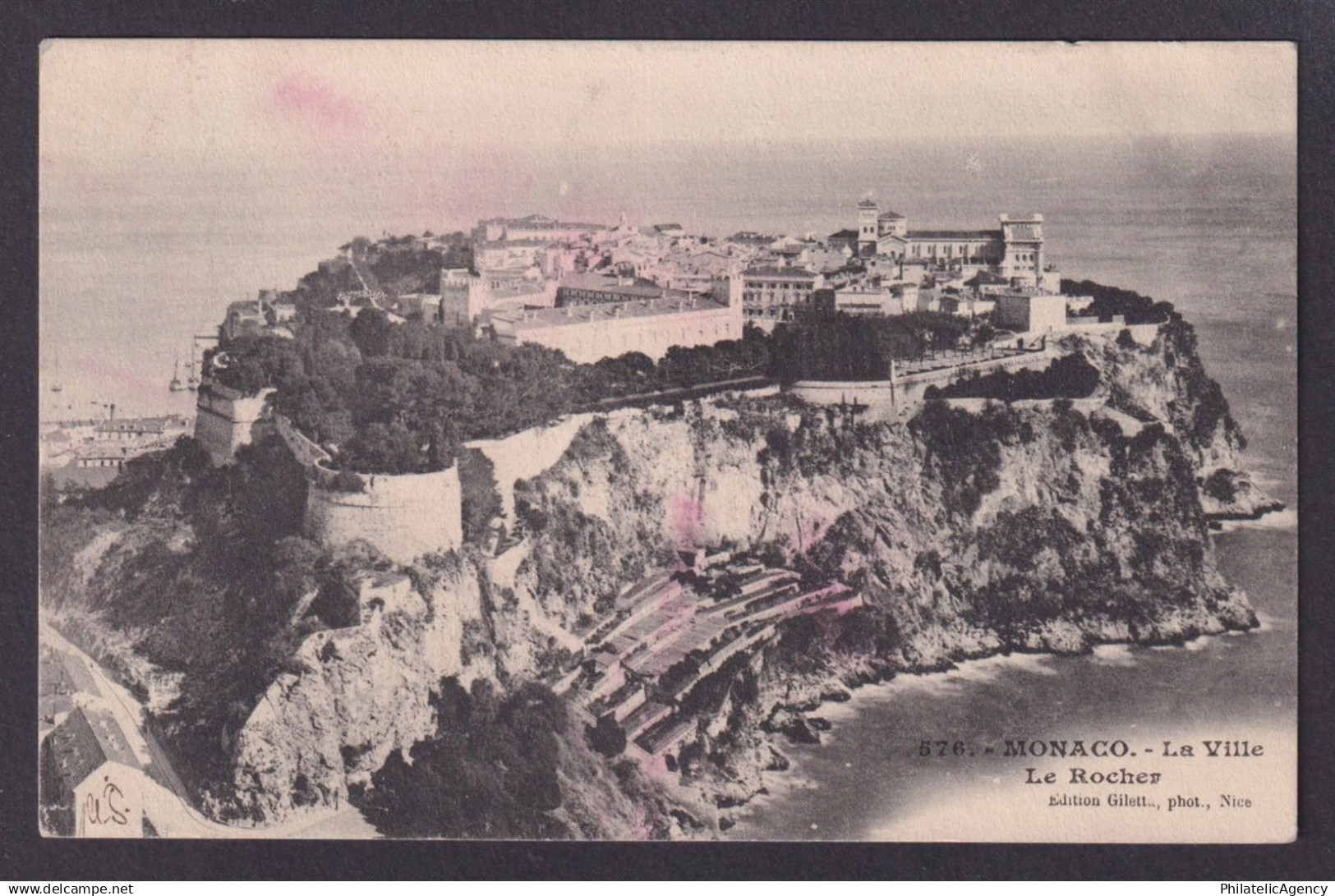 MONACO, Postcard RPPC, Monaco, La Ville Le Rocher