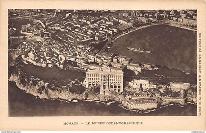 Monaco - Vue aérienne du musée océanographique - Ed. Cie Aérienne Française