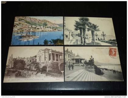 MONTE-CARLO 4 CARTES POSTALE 01 - DESCRIPTIF VOIR ANNONCE - MONACO