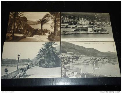 MONTE-CARLO 4 CARTES POSTALE - DESCRIPTIF VOIR ANNONCE - MONACO 04