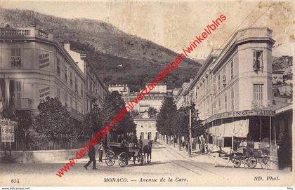 Avenue de la Gare - ND. Phot. - Monaco - Monaco