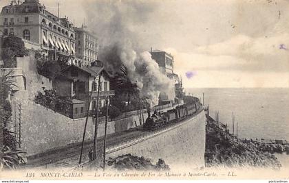 MONTE-CARLO - La Voie du Chemin de Fer de Monaco à Monte-Carlo - Ed. L.L. Lévy 1