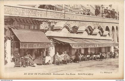 AU QUAI DE PLAISANCE . RESTAURANT MONTE CARLO