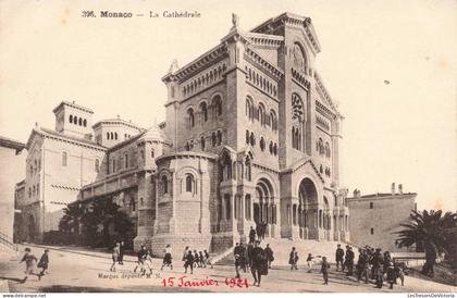 [-5%] MONACO - La Cathédrale - Animé - Carte postale ancienne