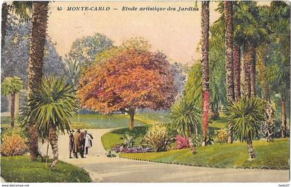 Monte-Carlo - Etude artistique des Jardins