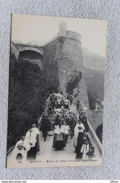 Monaco, montée du palais, procession sainte Dévote