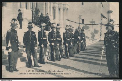 MONACO  CARABINIERS  GARDES D'HONNEUR DU PRINCE - GRANDE TENUE