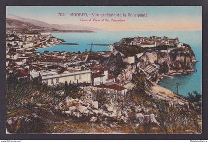 MONACO, Postcard, Monaco, General View of the Princedom