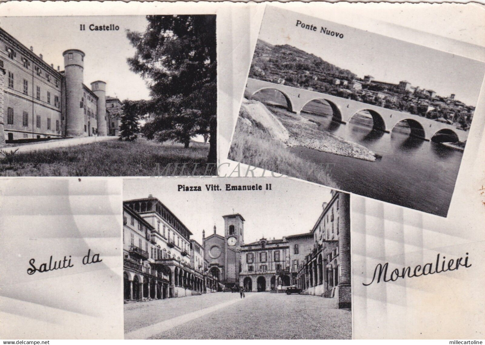 MONCALIERI - Saluti - Vedute 1950