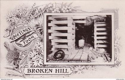 * AUSTRALIA - Broken Hill - Underground Workings B.H.P.CO.