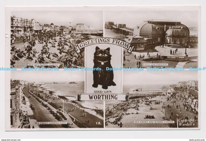 C011763 Greetings from Worthing. 12. Wardells. A. W. W. Brighton and Worthing. R