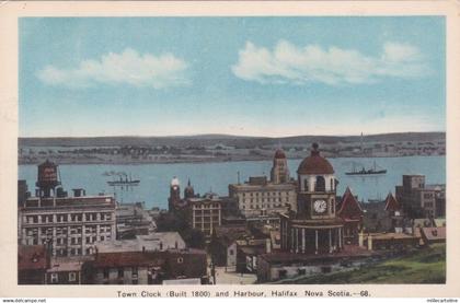 * CANADA - Halifax - Town Clock and Harbour