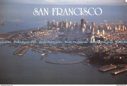 D007603 San Francisco. Aerial View Of San Francisco. Fisherman Wharf In Foregrou