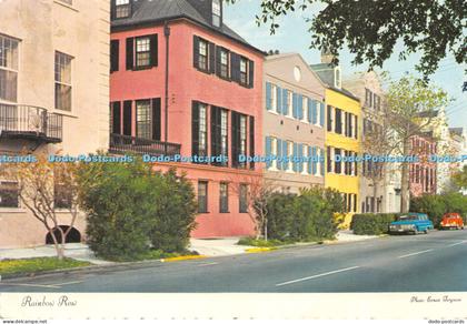 D015052 Rainbow Row. Charleston. S. C. Ernest Ferguson. Charleston Post Card. De