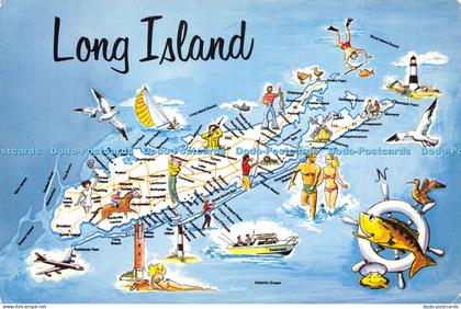 D015638 Long Island. A Map. 1986