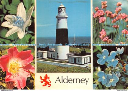 D026367 Alderney. Quesnard Lighthouse. Alderney. C. I. Cotman Color Series. Jarr