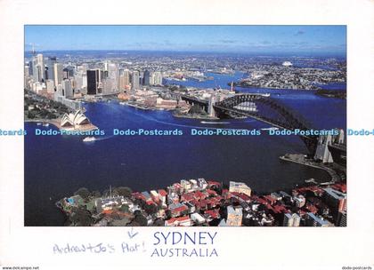 D027119 Sydney. Australia. Sydney Harbour viewed from the air. Nucolorvue