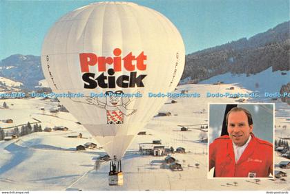 D037350 The Pritt Stick Hot Air Balloon. Pilot John Albury