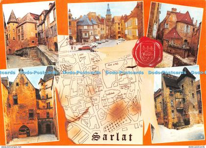 D040102 Sarlat. La Caneda. Dordogne. Place de la Liberte. Rue Magnanat. Rene. No