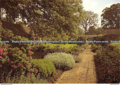 D040124 Barrington Court Gardens. Barrington Court. Postcard