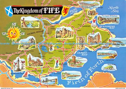 D047792 The Kingdom of Fife. Whiteholme. Postcard