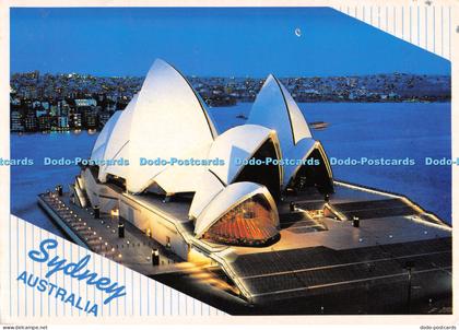 D049592 Australia. Sydney. Famous Sydney Opera House at dusk. 1999