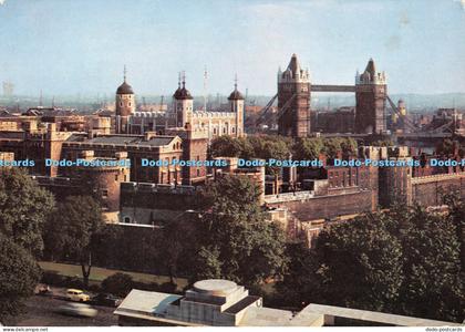 D051835 P. 6. Tower of London. The Tower and Tower Bridge from Port of London Au