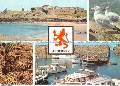 D055198 Alderney. A 6. A Cotman Color Series Postcard. Jarrold and Sons. 1984