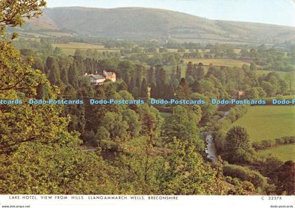 D055531 Lake Hotel View From Hills. Llangammarch Wells. Breconshire. Judges. C.