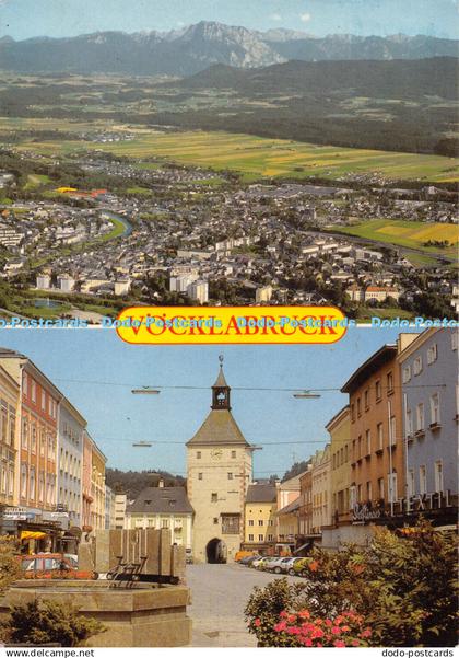 D062691 Vocklabruck. Bezirkshauptstadt im Alpenvorland. Alpine Luftbild Innsbruc