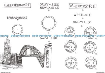 D064206 Newcastle Quay Side. Barras Bridge RH. West Gates St. Newcastle Upon Tyn