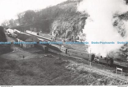 D064844 Engine No. 16. Ventnor with a train for Ryde Pier Head leaving Ventnor.