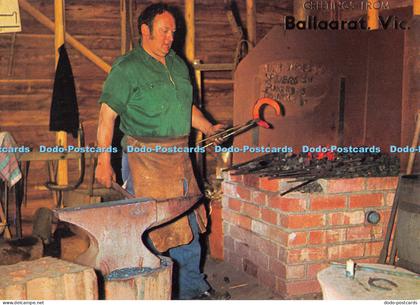 D074355 Greetings From Ballarat. The Smithy. At Work Sovereign Hill. The Rose St