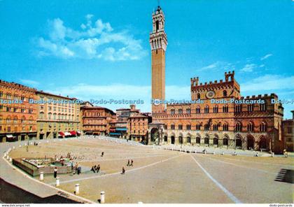 D074948 Siena. Piazza del Campo. Del Campo Square. Place Del Campo. Campo Platz.