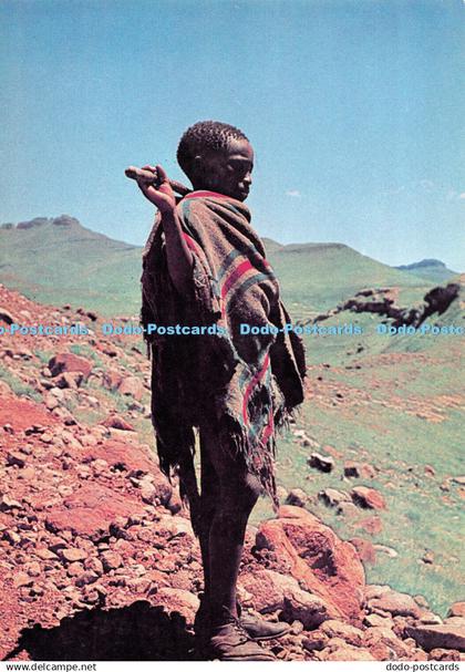 D086841 Herdboy In The Malutis. Lesotho. Government Printer