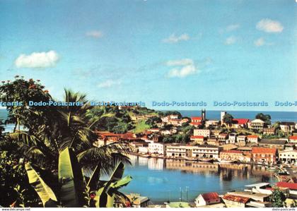 D090985 Caribbean sea almost surrounds scenic town of St. Georges. Grenada. West