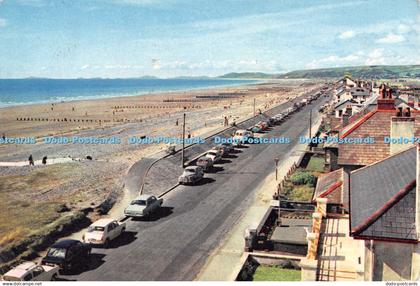 D091170 Seafront. Borth. Cardiganshire. Wales 7017. Dixon. 1969