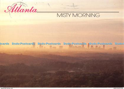 D096141 Atlanta. Misty Morning. A Sea of Foggy Mist Blankets Atlanta in the Earl