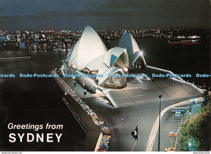 D096295 Greetings from Sydney. The Sydney Opera House. poised on Bennelong Point