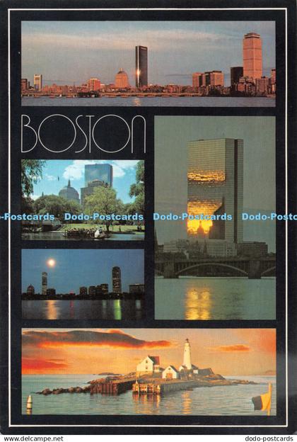 D098058 Boston. Massachusetts. The Many Moods of Boston. Klein Post Card Service