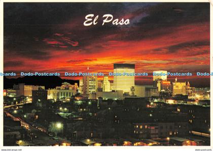 D098600 El Paso. Texas. The International City. Plastichrome. Petley